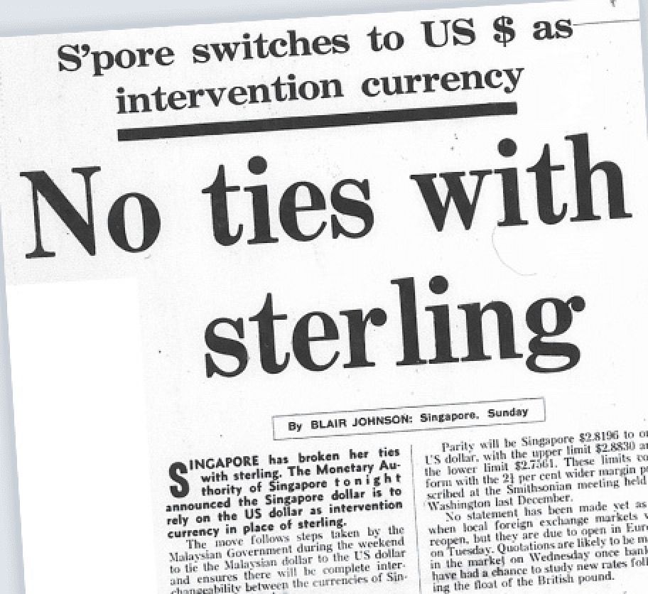 Straits Times: No ties with Sterling